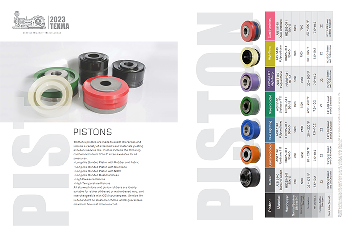 Piston & Piston Rubbers